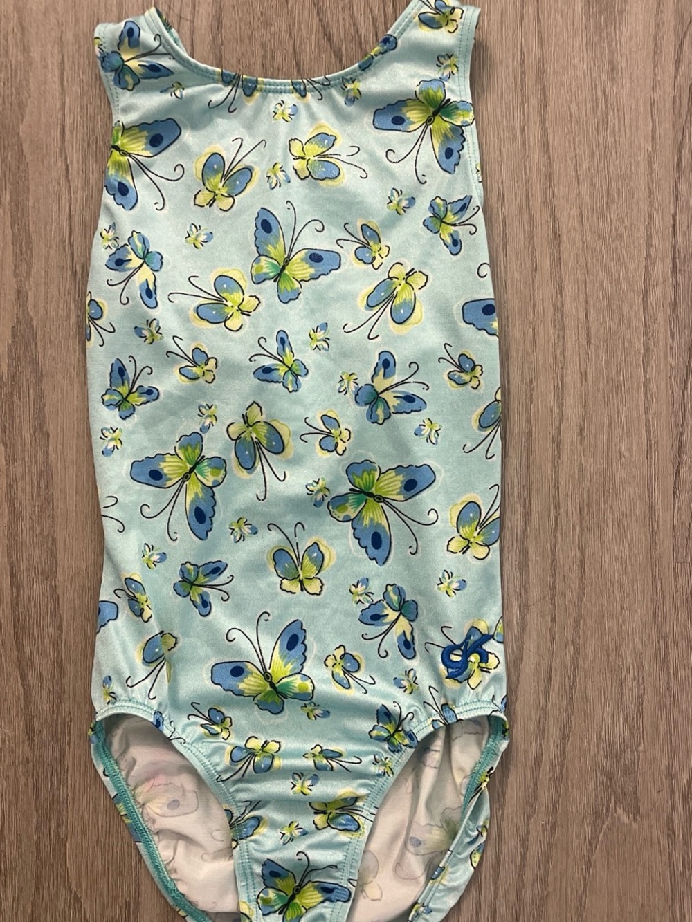 Girls' Light Blue Butterfly gymnastics Leotard AXS